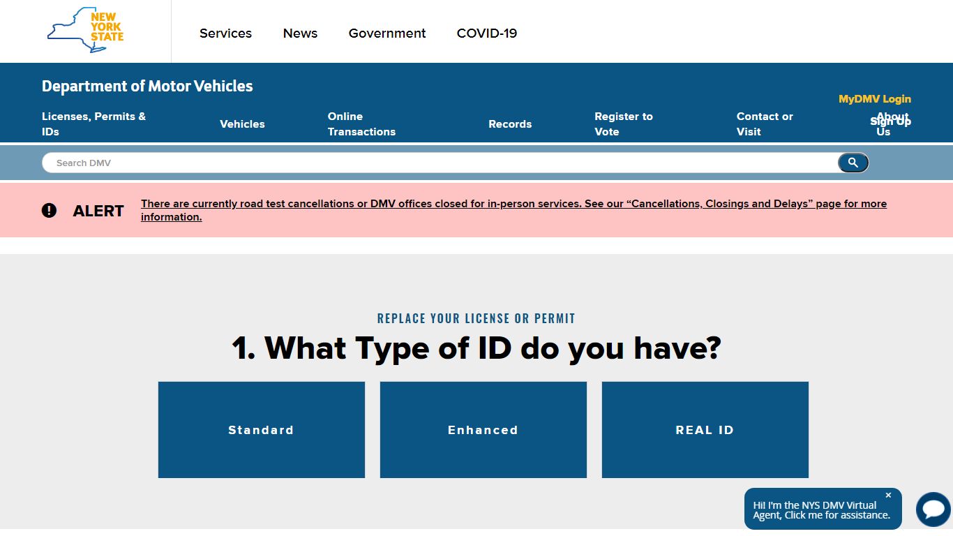 New York DMV | Replace Your License